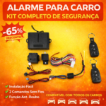 ALARME AUTOMÓVEL UNIVERSAL – KIT COMPLETO DE SEGURANÇA  SIMPLES