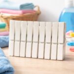 Conjunto de 10 Molas para Roupa – Plástico Branco