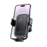 Suporte universal para celular Hoco para grade H78, preto e cinza. - Image 7