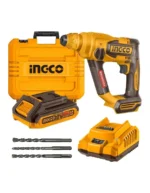 Martelo rotativo sem escovas, 20V, 1,5J, bateria de 2Ah, estojo, sem fio