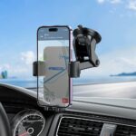 Suporte universal para celular Hoco para para-brisa/painel H37 preto - Image 3