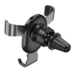 Suporte para smartphone Hoco com sistema de gravidade para grade do CA56 PLUS, em metal preto. - Image 4